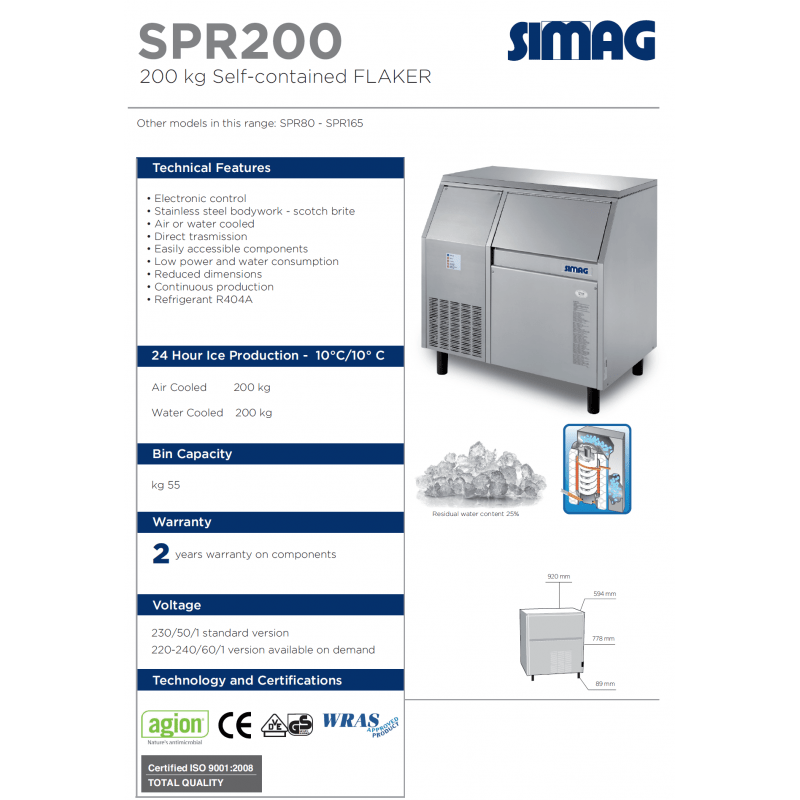 spr200 flake ice machine 1-800x800